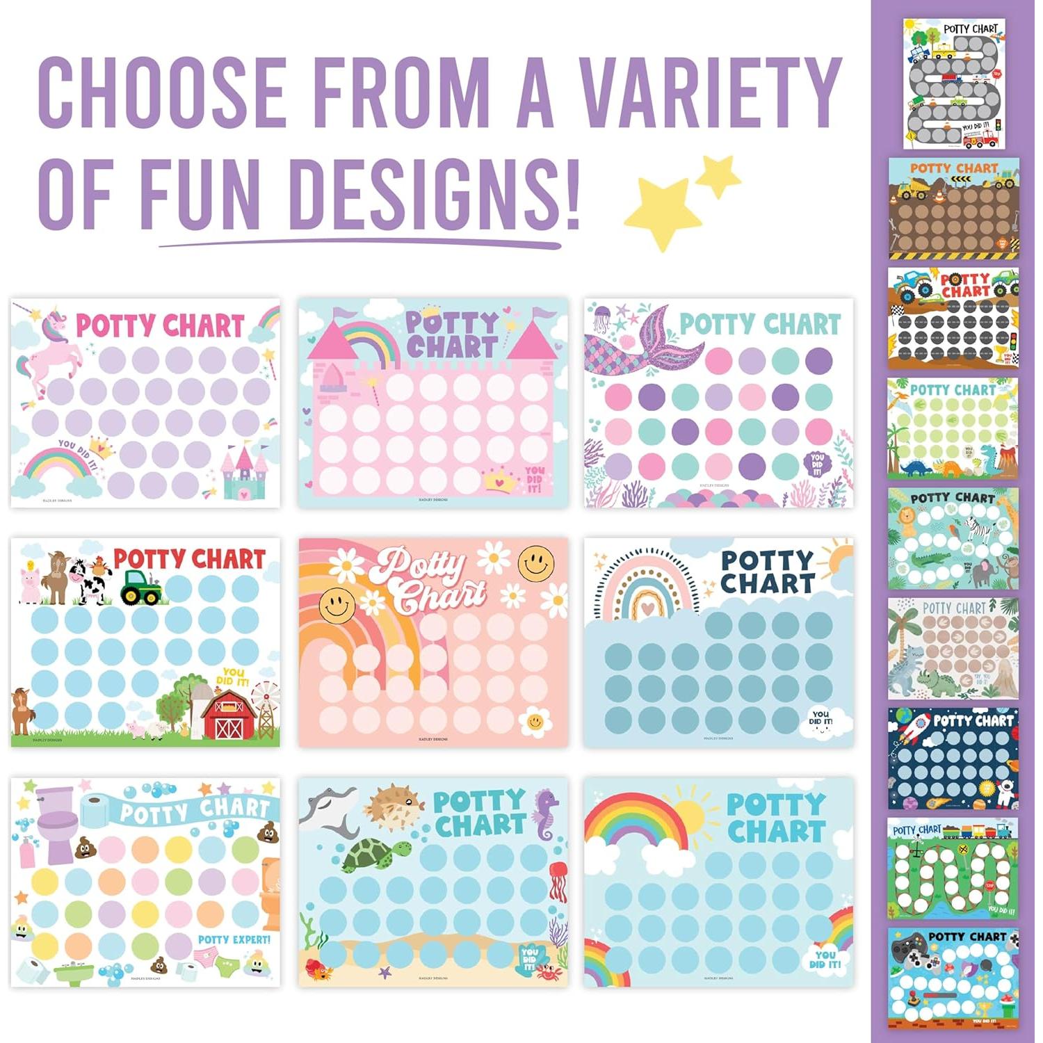 Gráfico de Entrenamiento para el Baño Hadley Designs 21.6x27.9cm