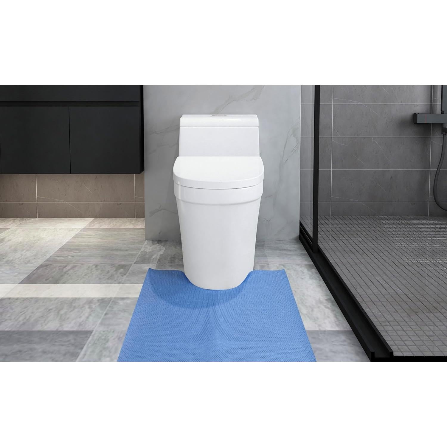 Alfombrillas desechables para inodoro U Azul 61x56cm 25 paquetes