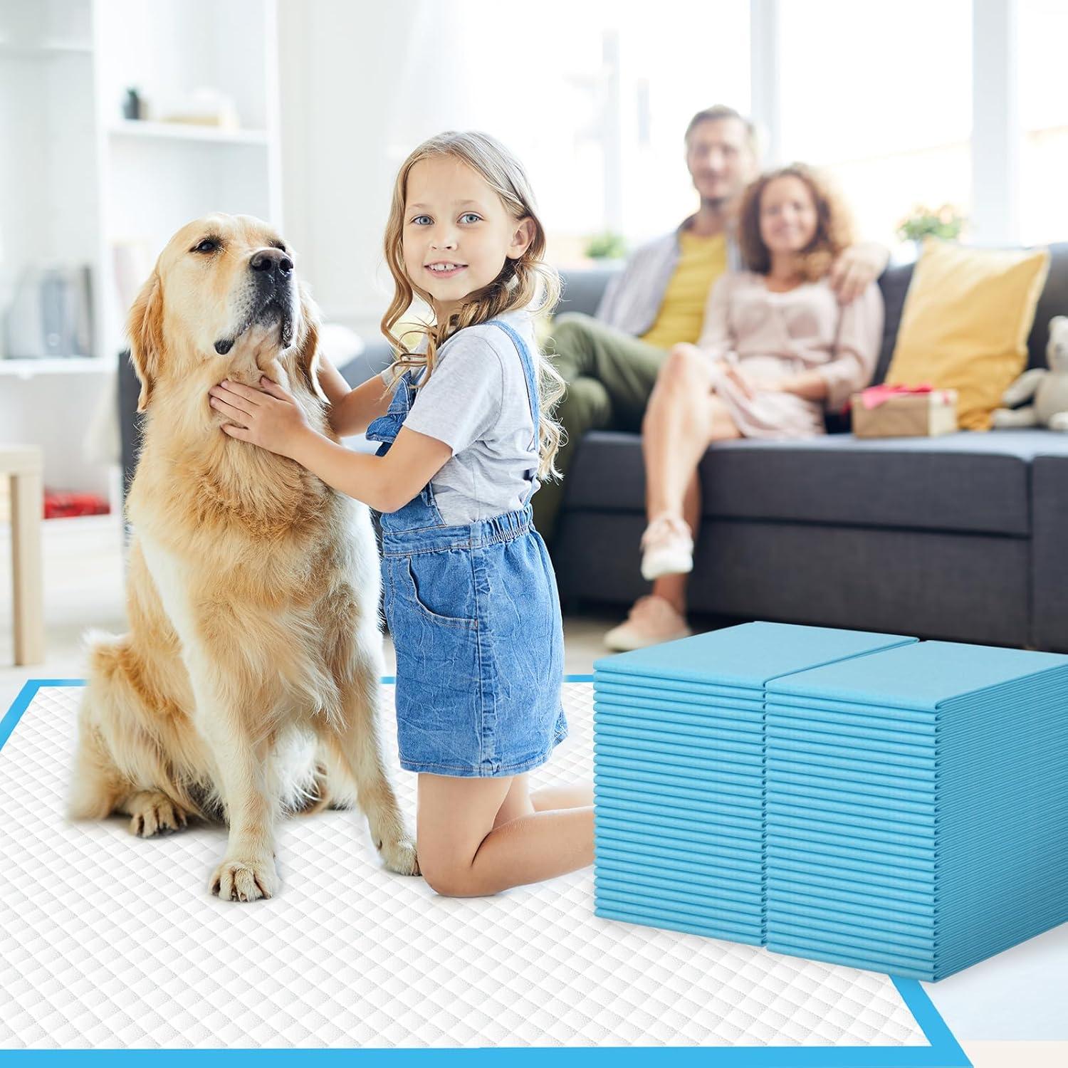 100 Almohadillas Absorbentes IMMCUTE 76x71cm para Perros y Gatos