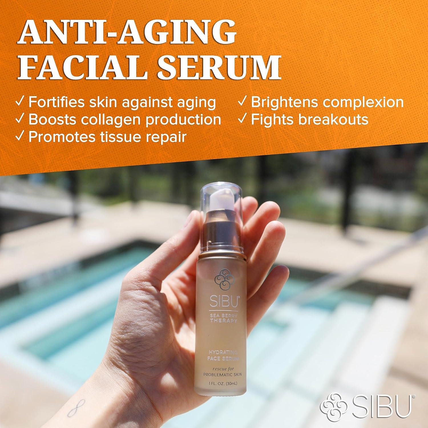 Suero Facial Hidratante Sibu 30ml - Ácido Hialurónico y Espino Marino