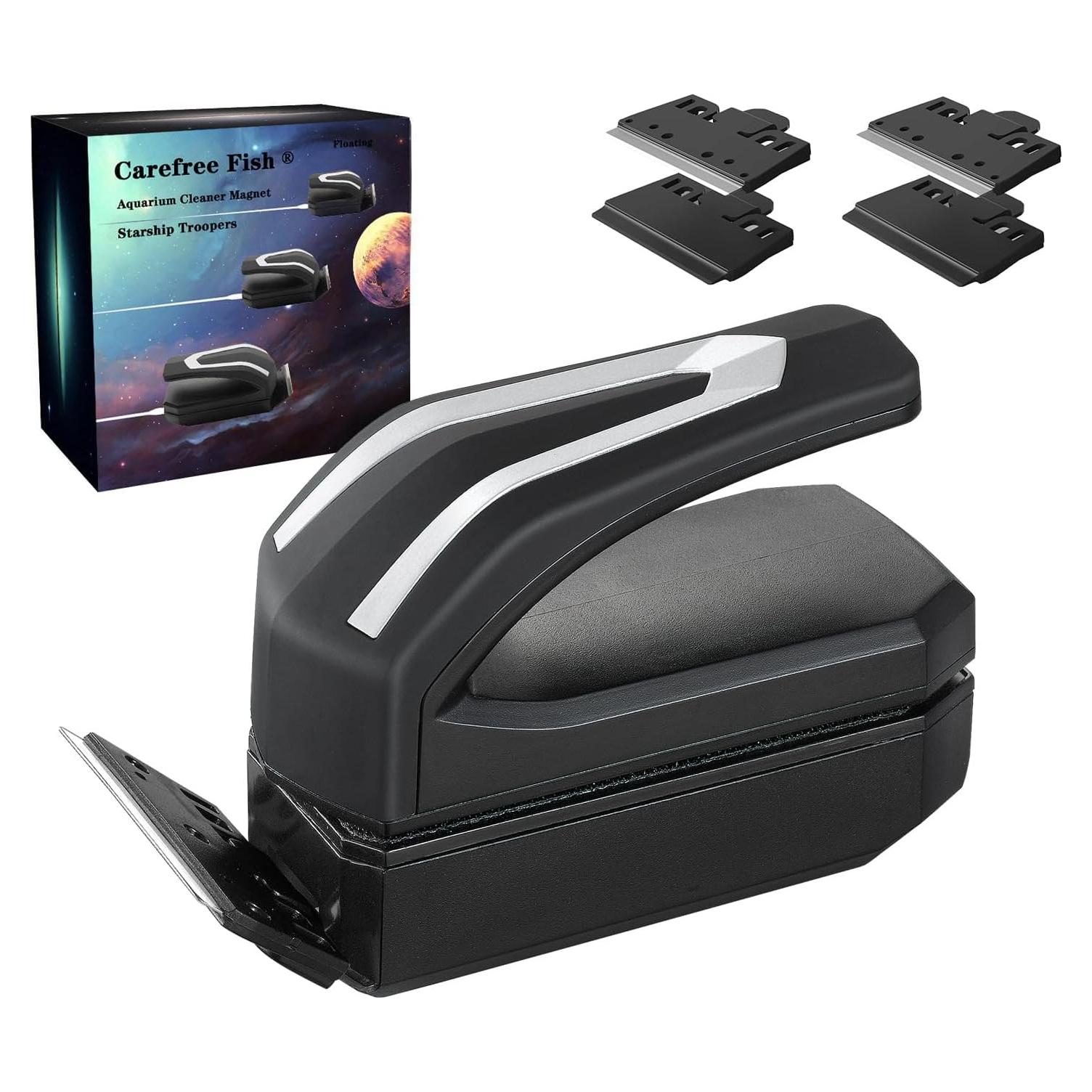 Limpiador Magnético Acuario Carefree Fish S+ con Cepillo