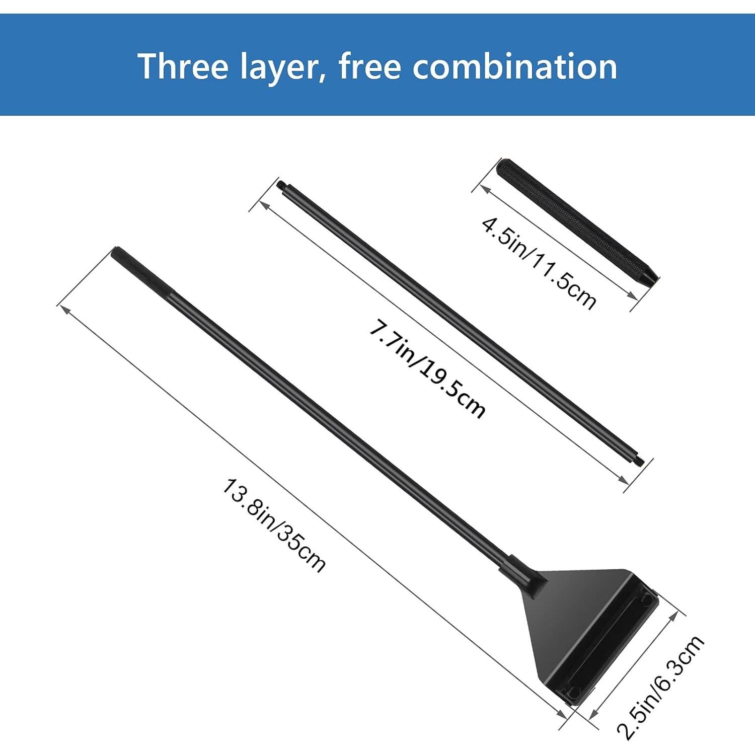 Raspador de Algas Luxiv de Acero Inoxidable 65 cm con Cuchillas