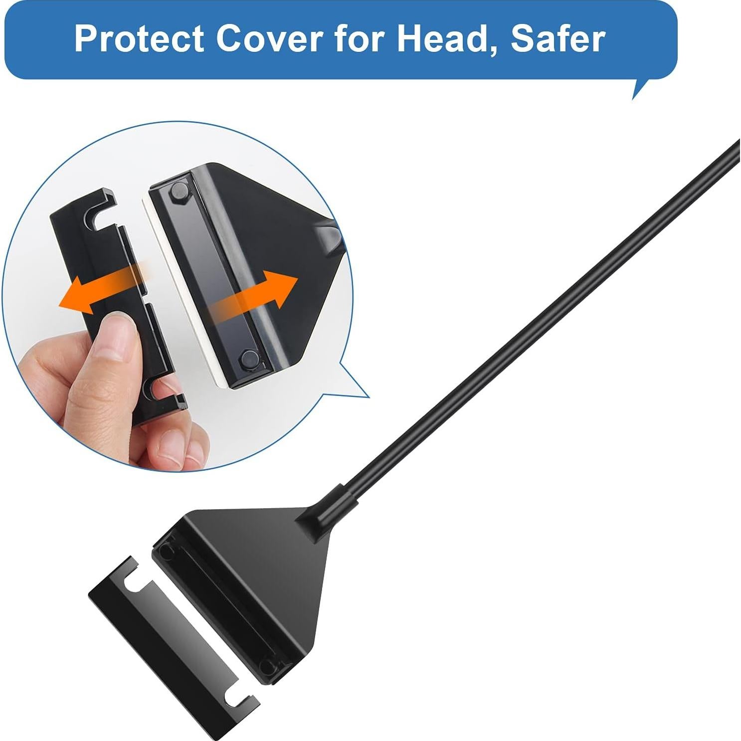 Raspador de Algas Luxiv de Acero Inoxidable 65 cm con Cuchillas