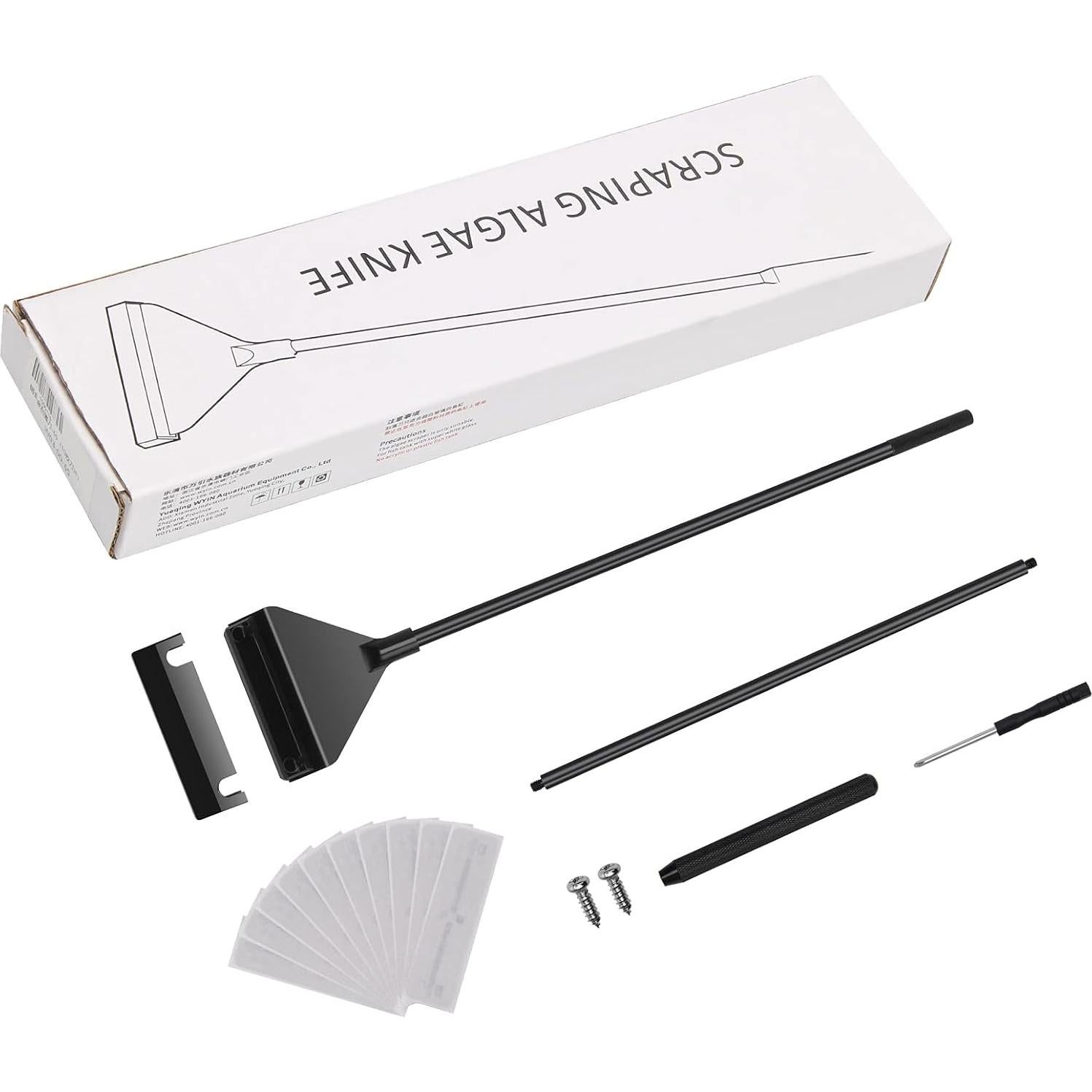 Raspador de Algas Luxiv de Acero Inoxidable 65 cm con Cuchillas