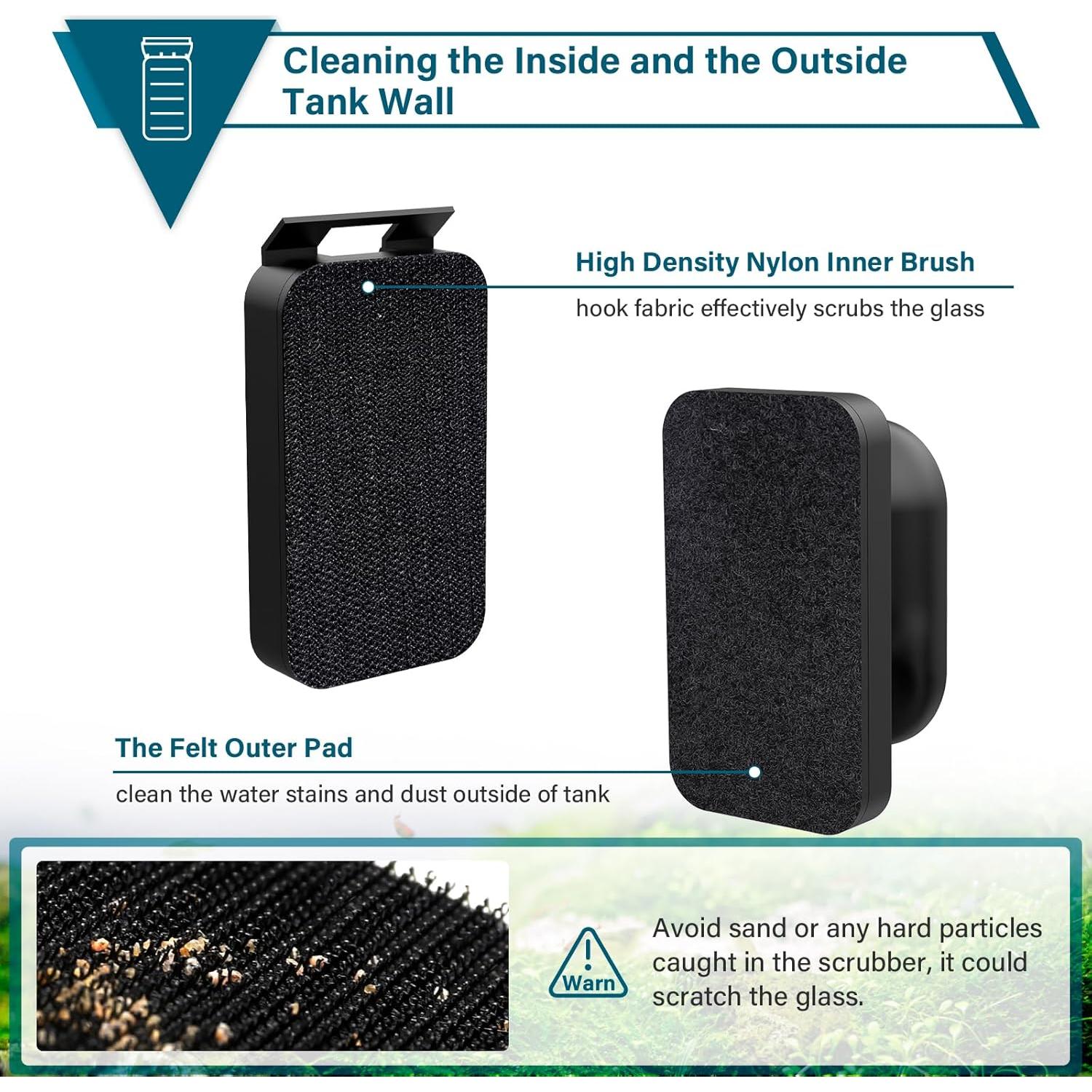 Limpiador de Vidrio para Acuario Hygger HG068 Magnético Flotante