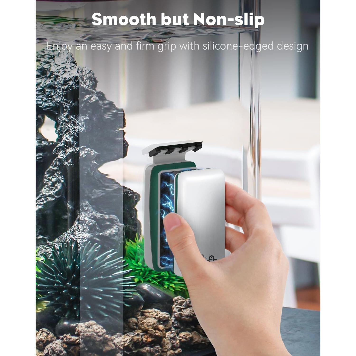 Limpiador Magnético de Acuario Pawfly con 2 Raspadores 6.35mm