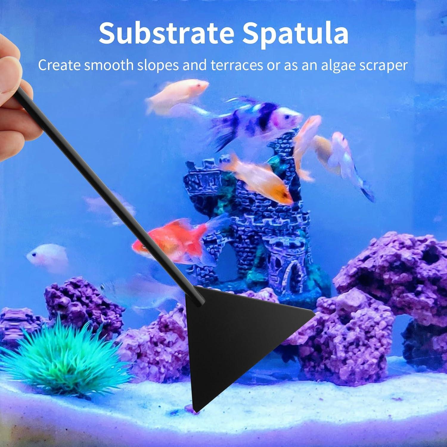 Kit de Herramientas para Acuarios Tifanso - 4 Piezas de Acero Inoxidable