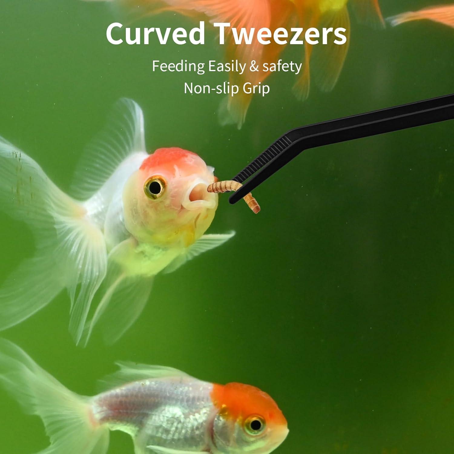 Kit de Herramientas para Acuarios Tifanso - 4 Piezas de Acero Inoxidable