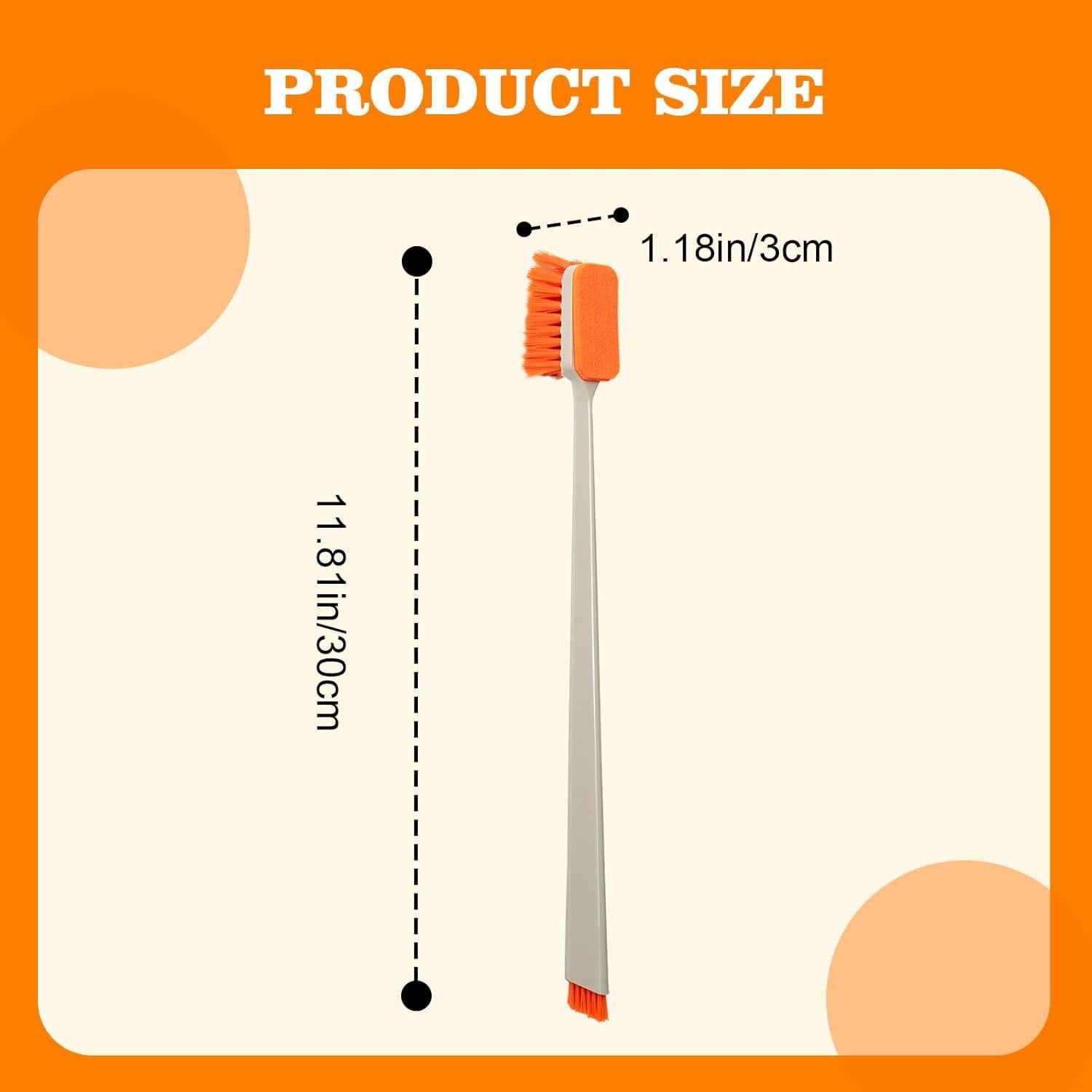 Cepillo Limpiador de Acuario Swirge 31cm Naranja - Raspador de Algas