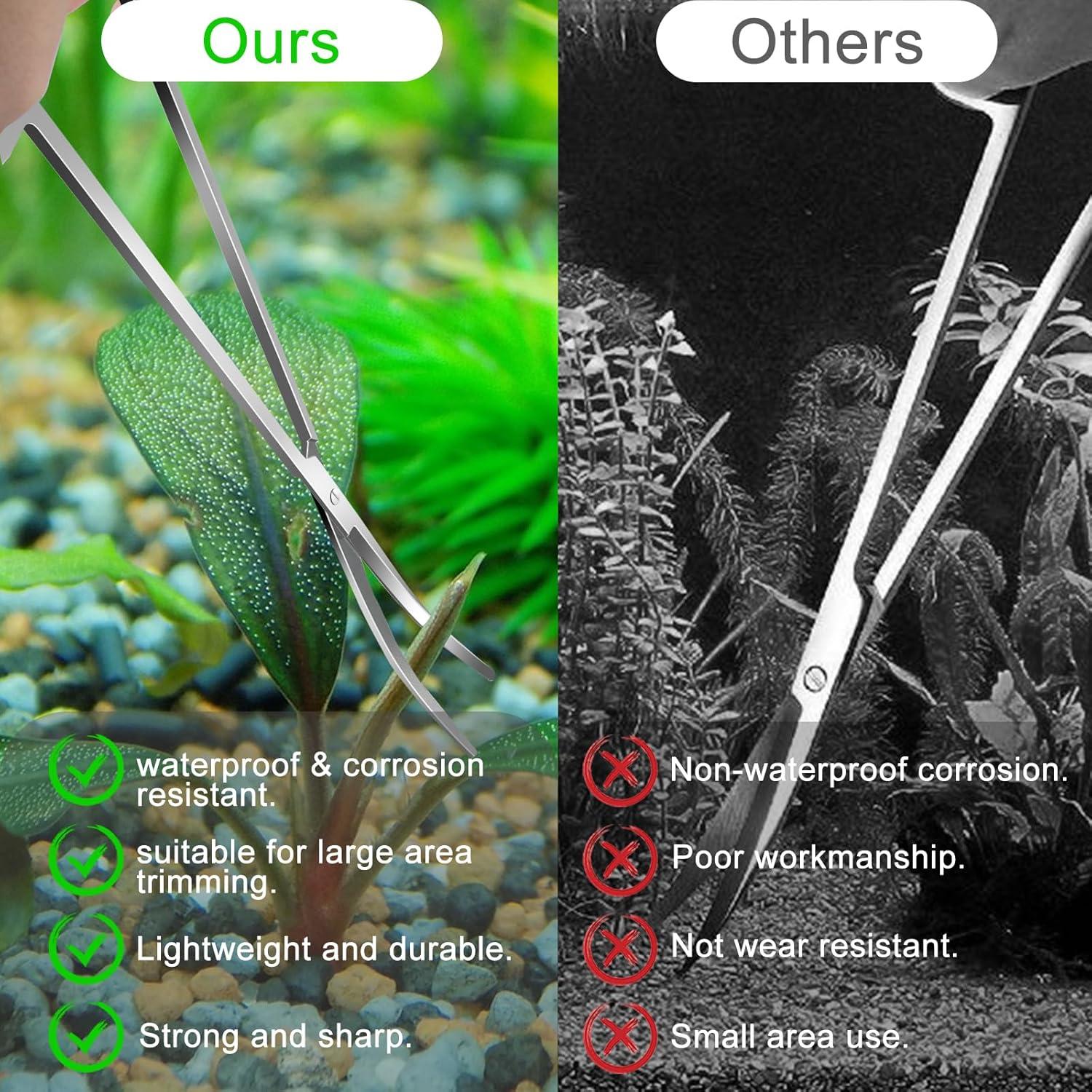 Kit de herramientas de aquascaping Jeimier 4 piezas 32 cm