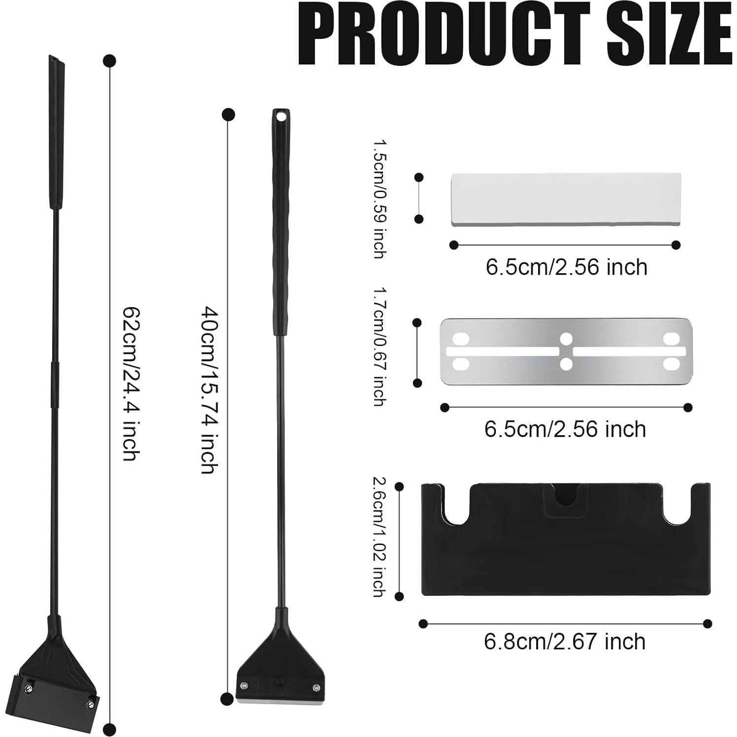 Rascador de Algas para Acuarios PEUTIER 62 cm 2 en 1 con 10 Cuchillas