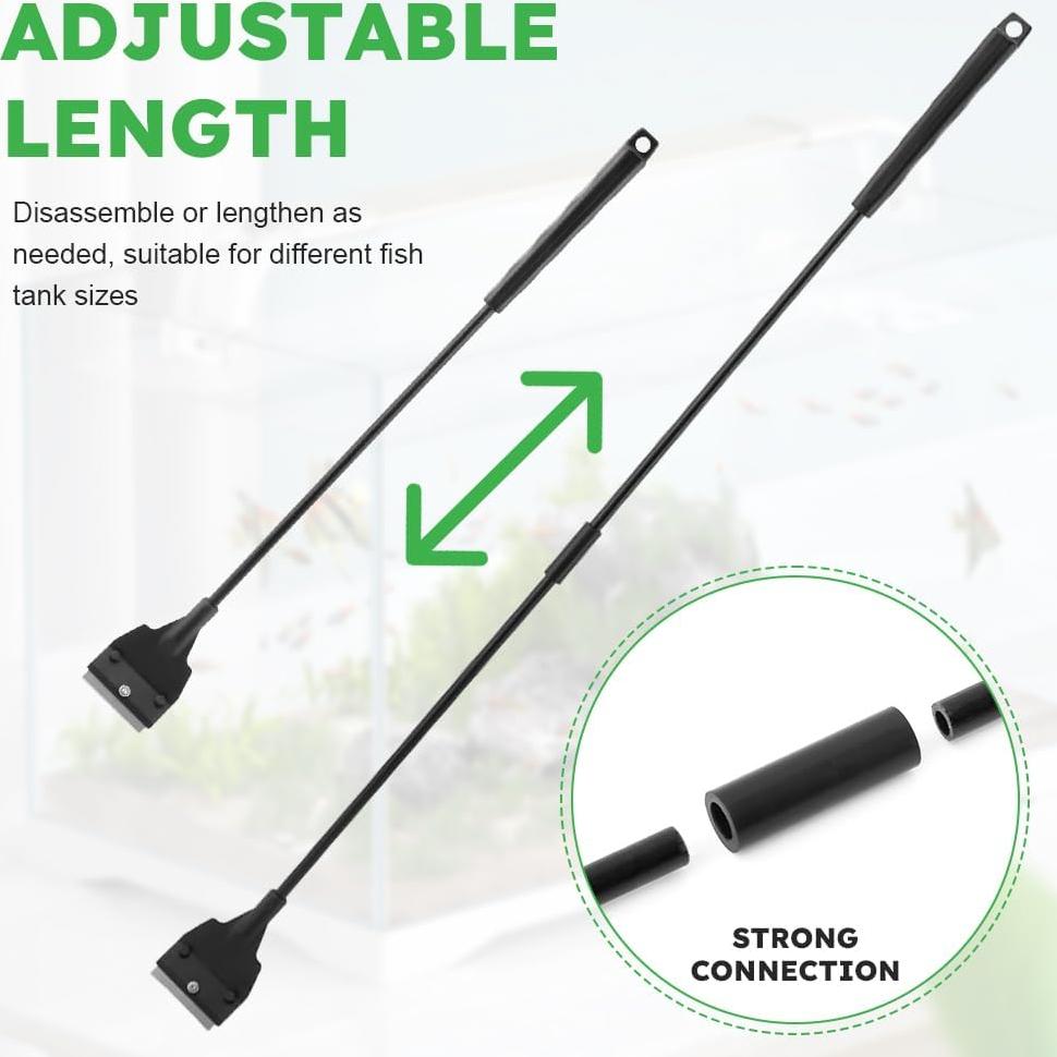 Raspador de Acuario Tookie 53 cm Ajustable Acero Inoxidable