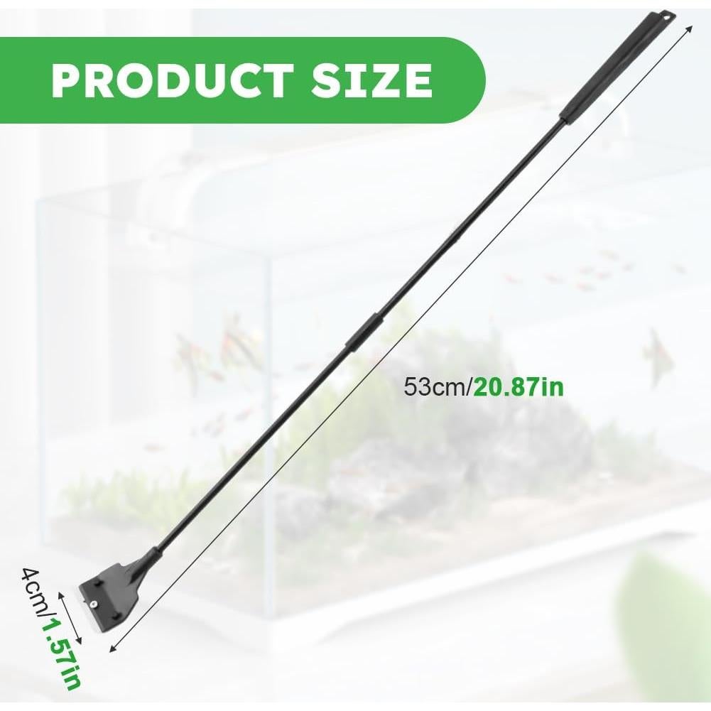 Raspador de Acuario Tookie 53 cm Ajustable Acero Inoxidable