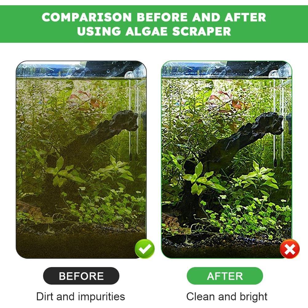 Raspador de Acuario Tookie 53 cm Ajustable Acero Inoxidable