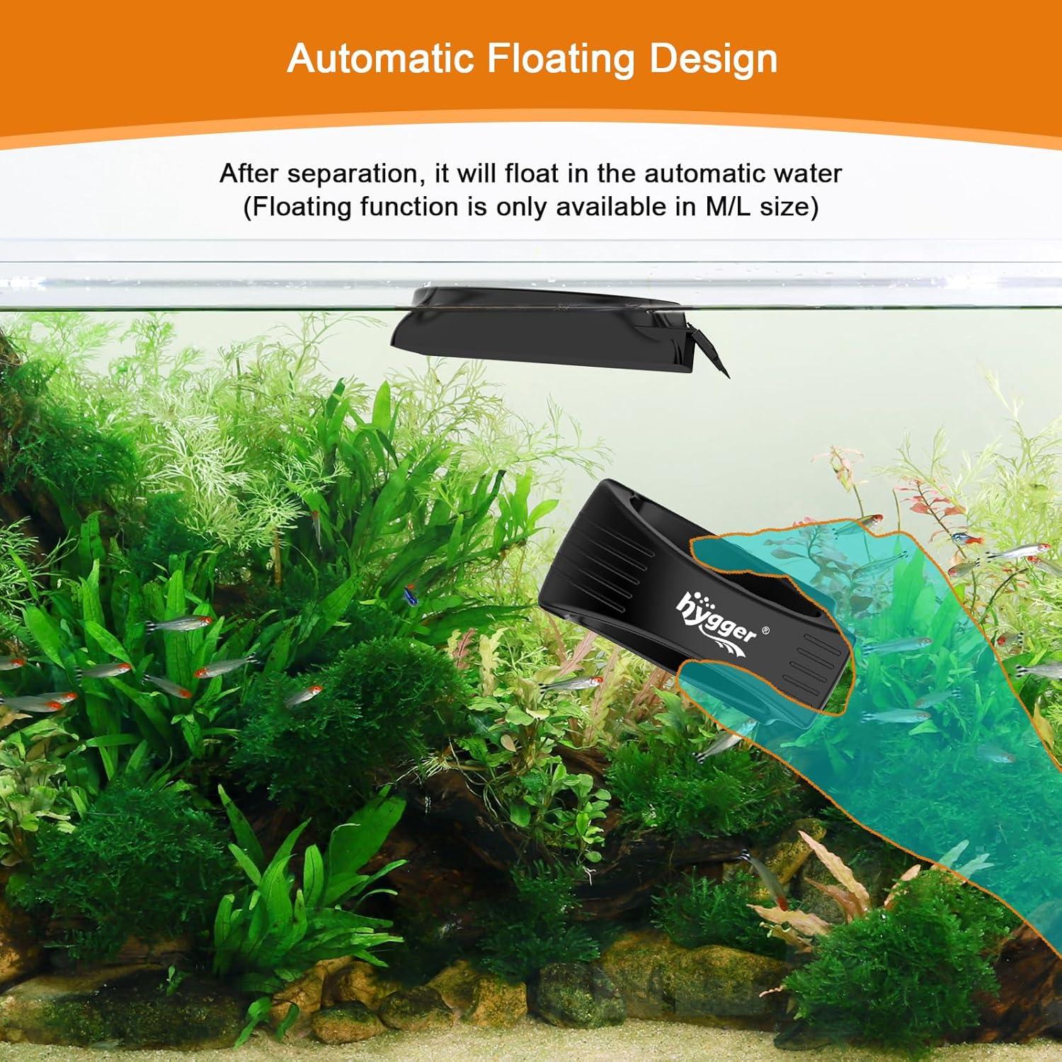 Limpiador de Cristal Magnético hygger S para Acuarios 0.1-0.2"