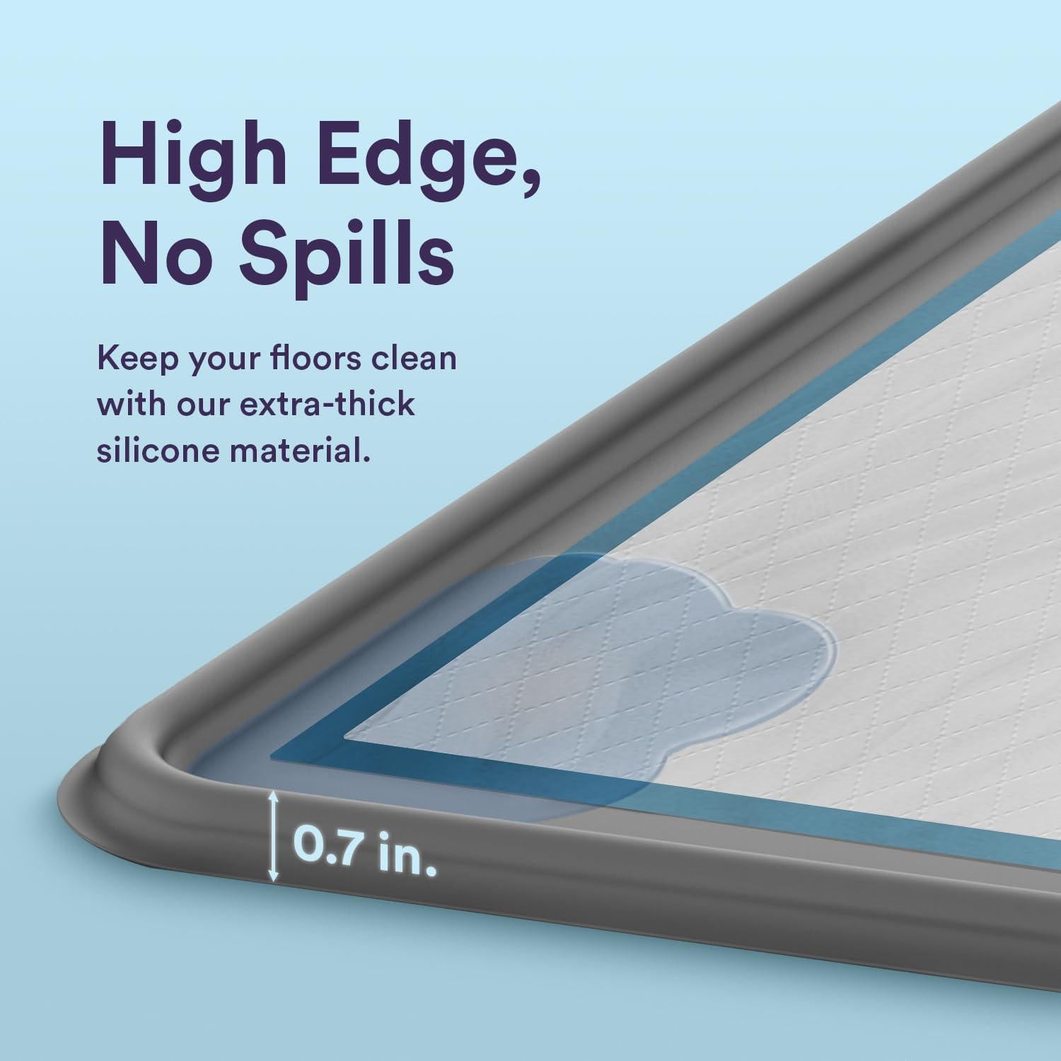 Soporte para almohadillas de perros eenk - Grande, Gris, 68.6 cm