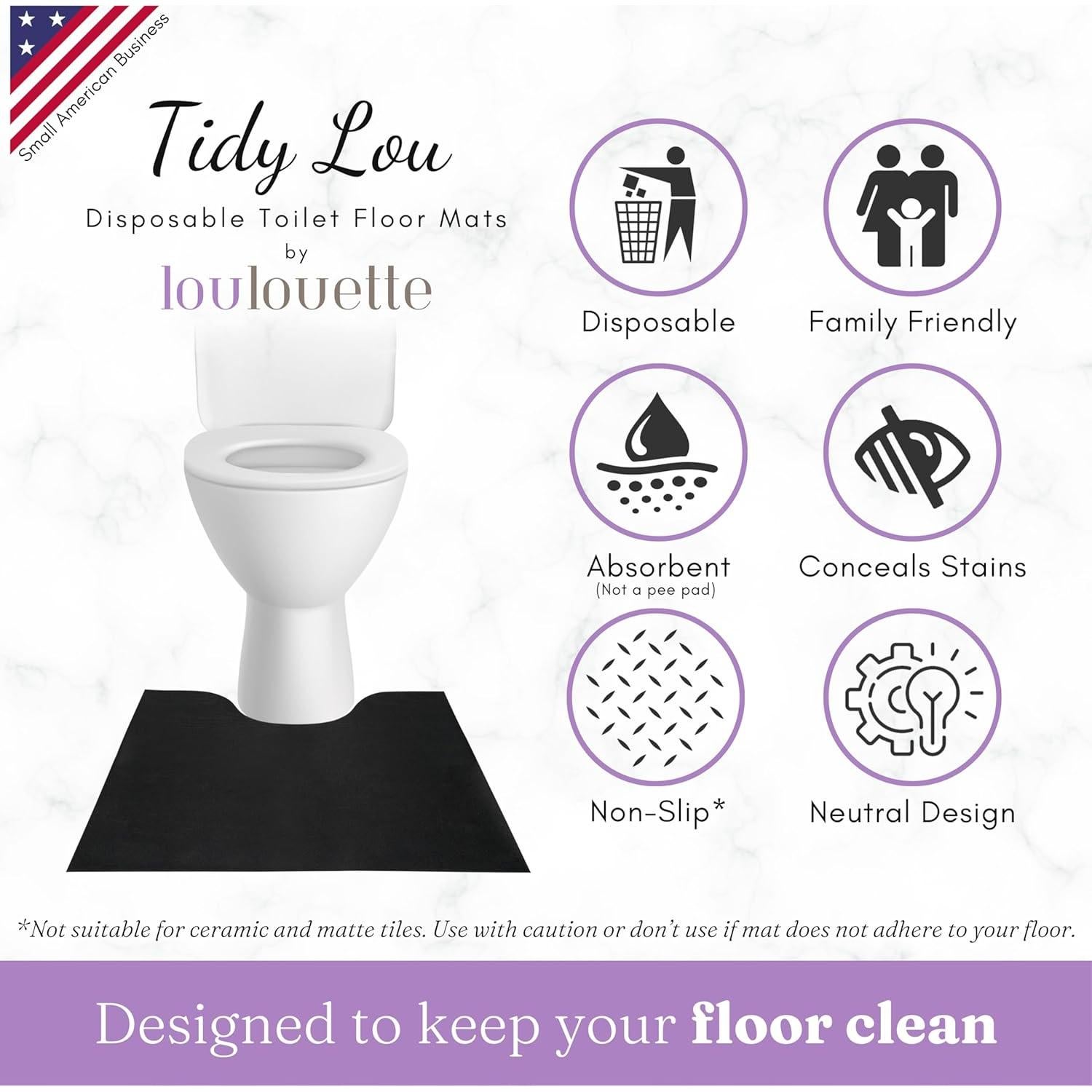 Alfombrillas Desechables para Inodoro Tidy Lou - Paquete de 25