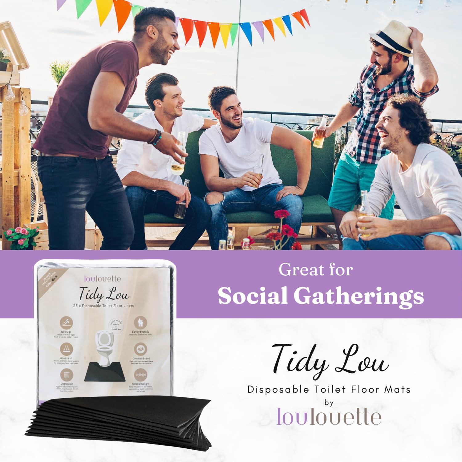 Alfombrillas Desechables para Inodoro Tidy Lou - Paquete de 25