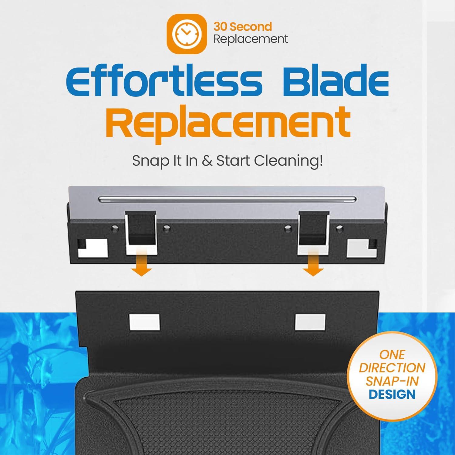 Cuchillas de Raspado Flipper Estándar para Acuarios - Paquete de 2