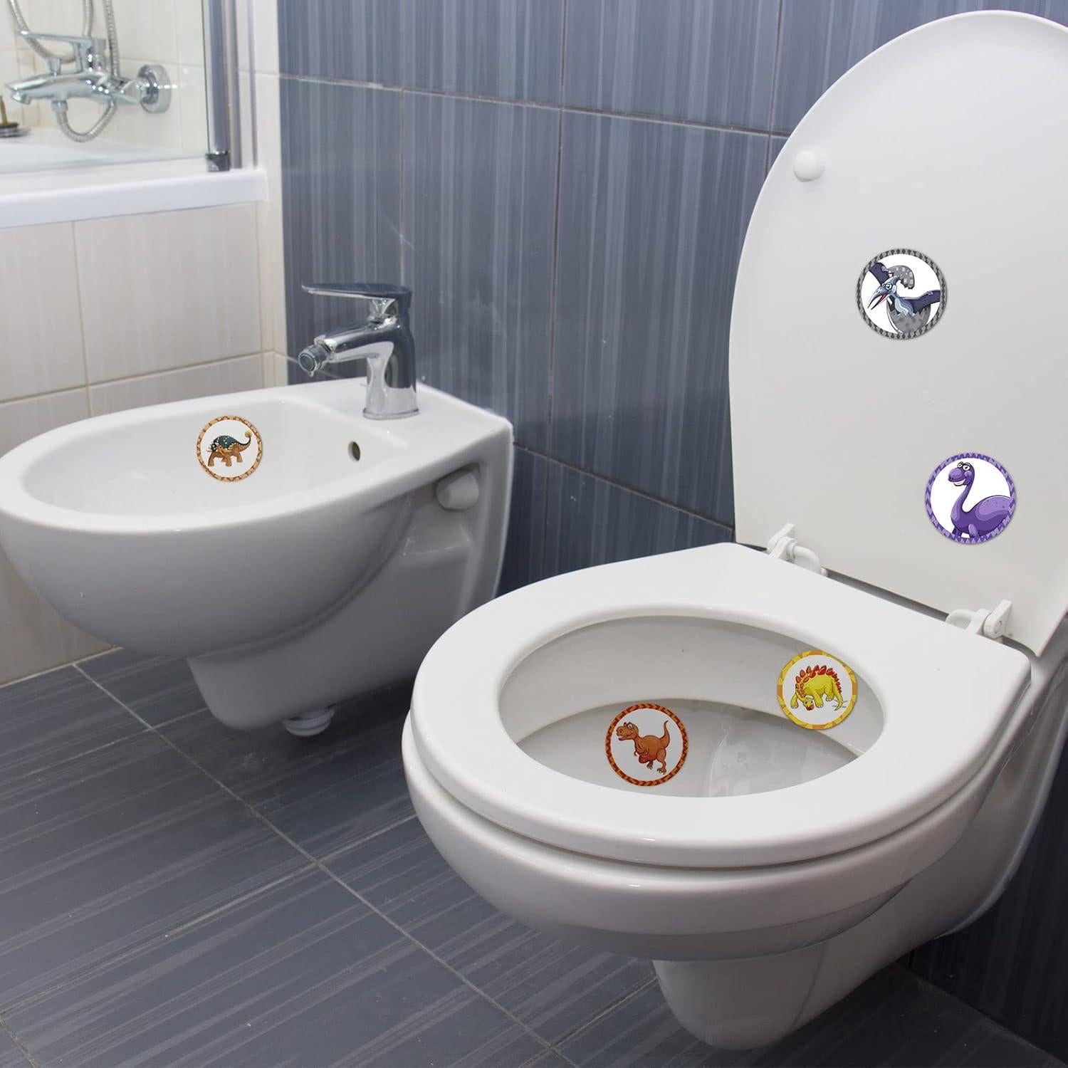 Laumoi 120 Pcs Objetivos de Inodoro para Entrenamiento Infantil