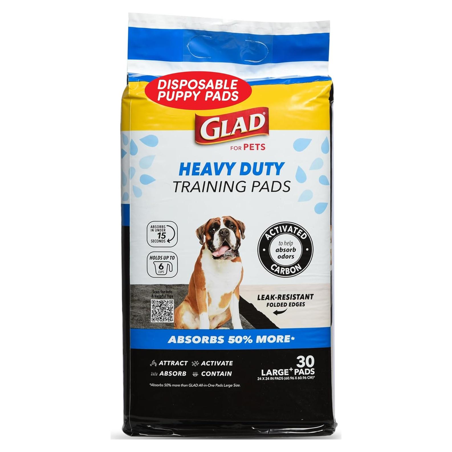 Pads para Entrenamiento de Cachorros Glad 61x61 cm - 30 Unidades