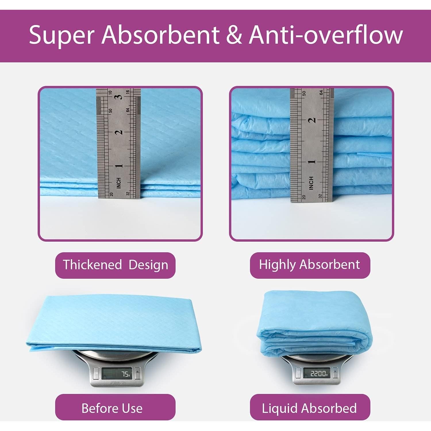 Almohadillas para Orina de Perro IMMCUTE XL 71.1x86.4cm 30 Ct