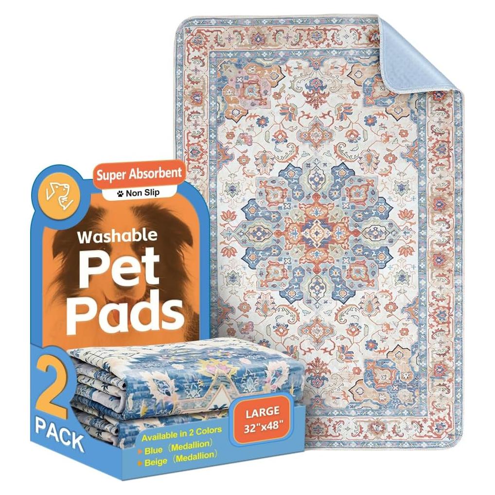 Alfombrillas Lavables ULIGOTA Pack de 2 121.9x81.3cm Antideslizantes