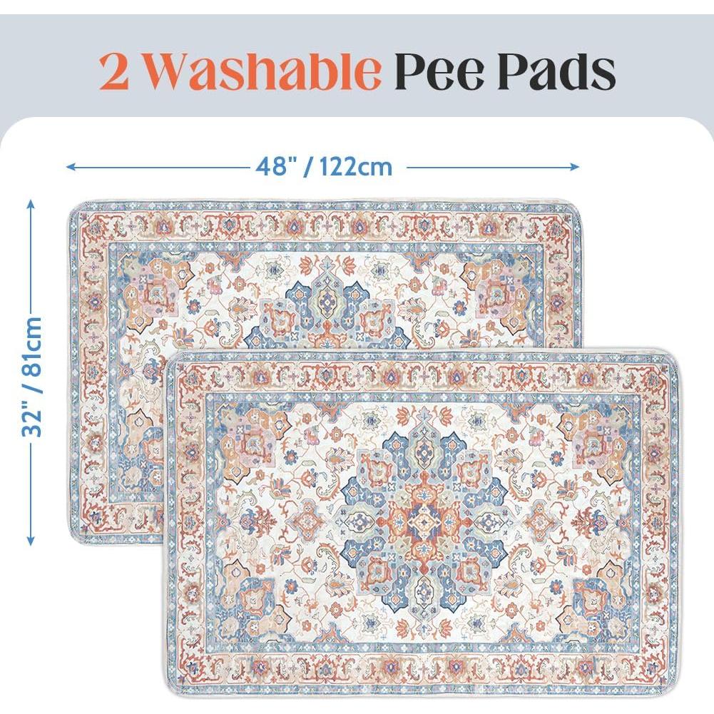 Alfombrillas Lavables ULIGOTA Pack de 2 121.9x81.3cm Antideslizantes