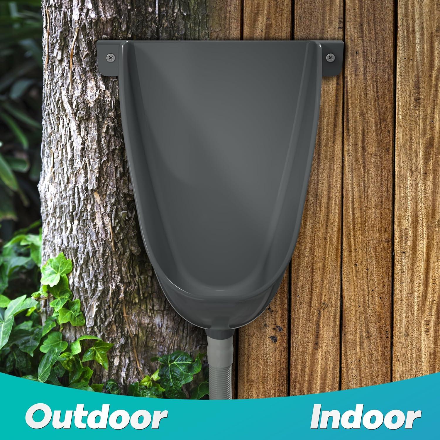 Orinal Sin Agua Raeflow con Manguera 1.5m - Gris