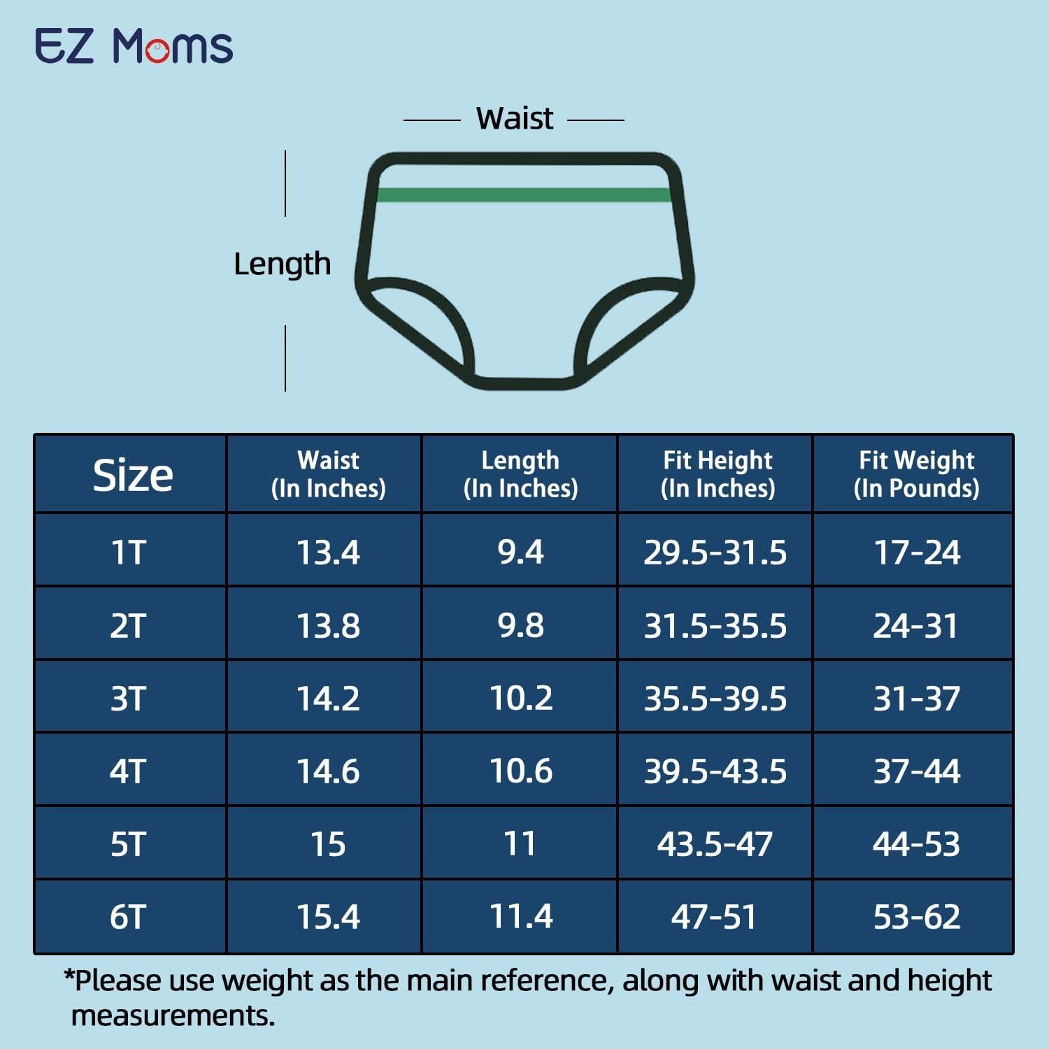 Cubiertas de Pañales Reutilizables EZ Moms 3T - Paquete de 10