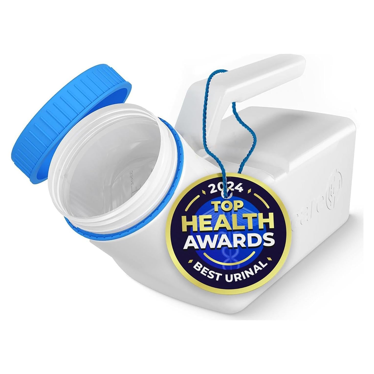 Orinal portátil para hombres Tilcare 1000ml con tapa a prueba de derrames