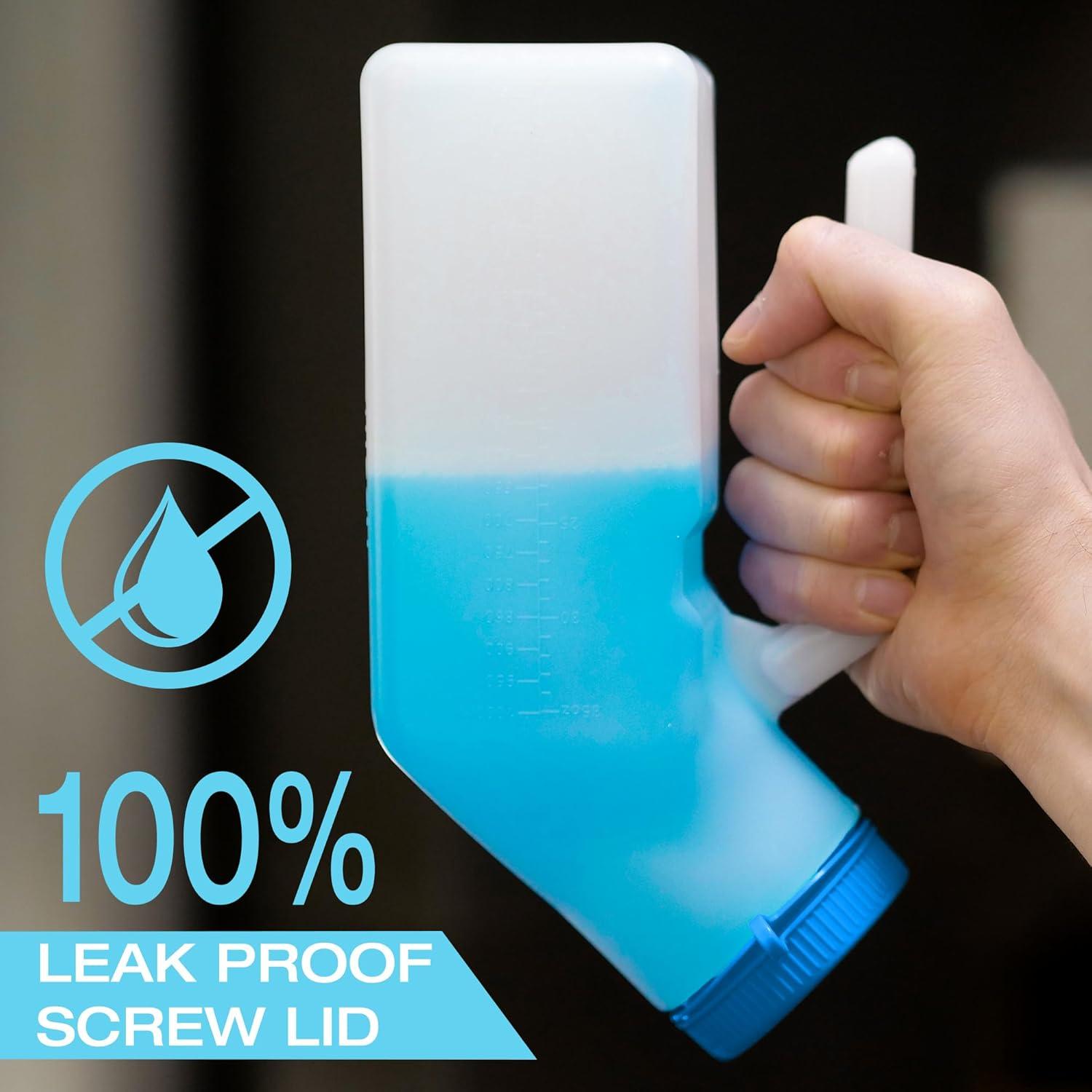 Orinal portátil para hombres Tilcare 1000ml con tapa a prueba de derrames