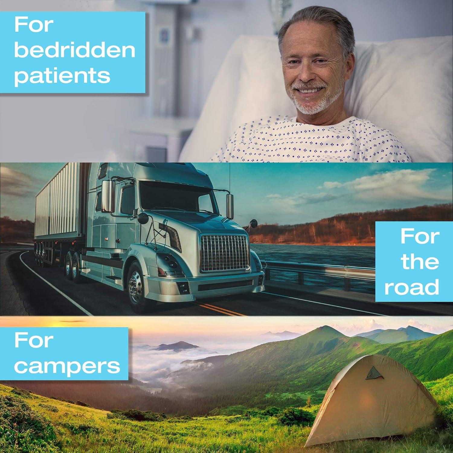 Orinal portátil para hombres Tilcare 1000ml con tapa a prueba de derrames