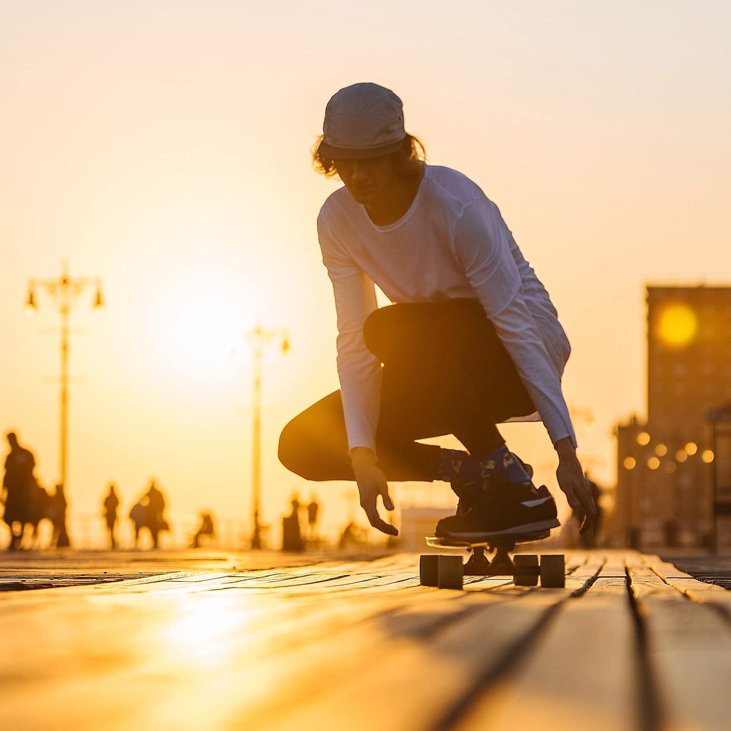 Ruedas de Longboard PATIKIL 70mm 78A con Rodamientos ABEC-9