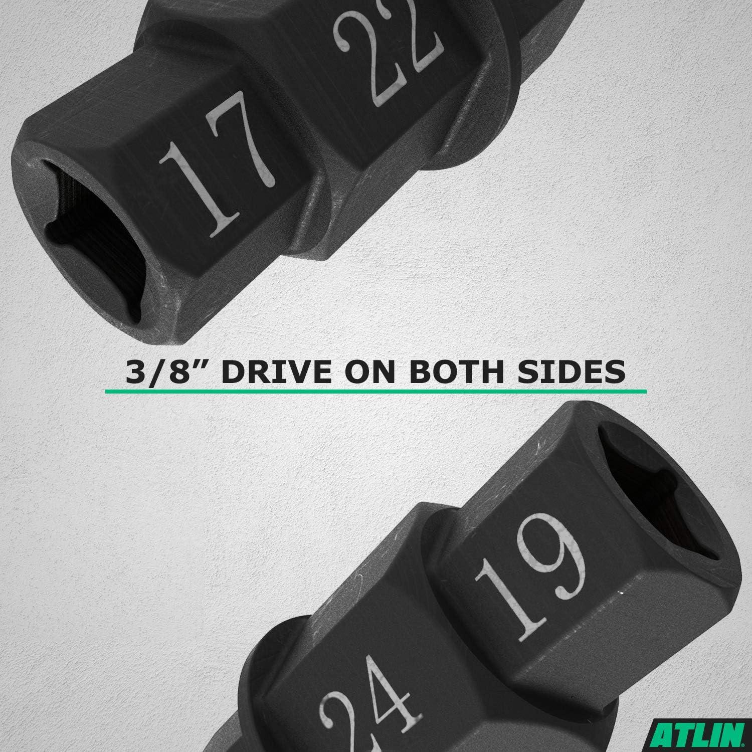 Llave de Eje Hexagonal ATLIN 17mm 19mm 22mm 24mm para Motocicleta