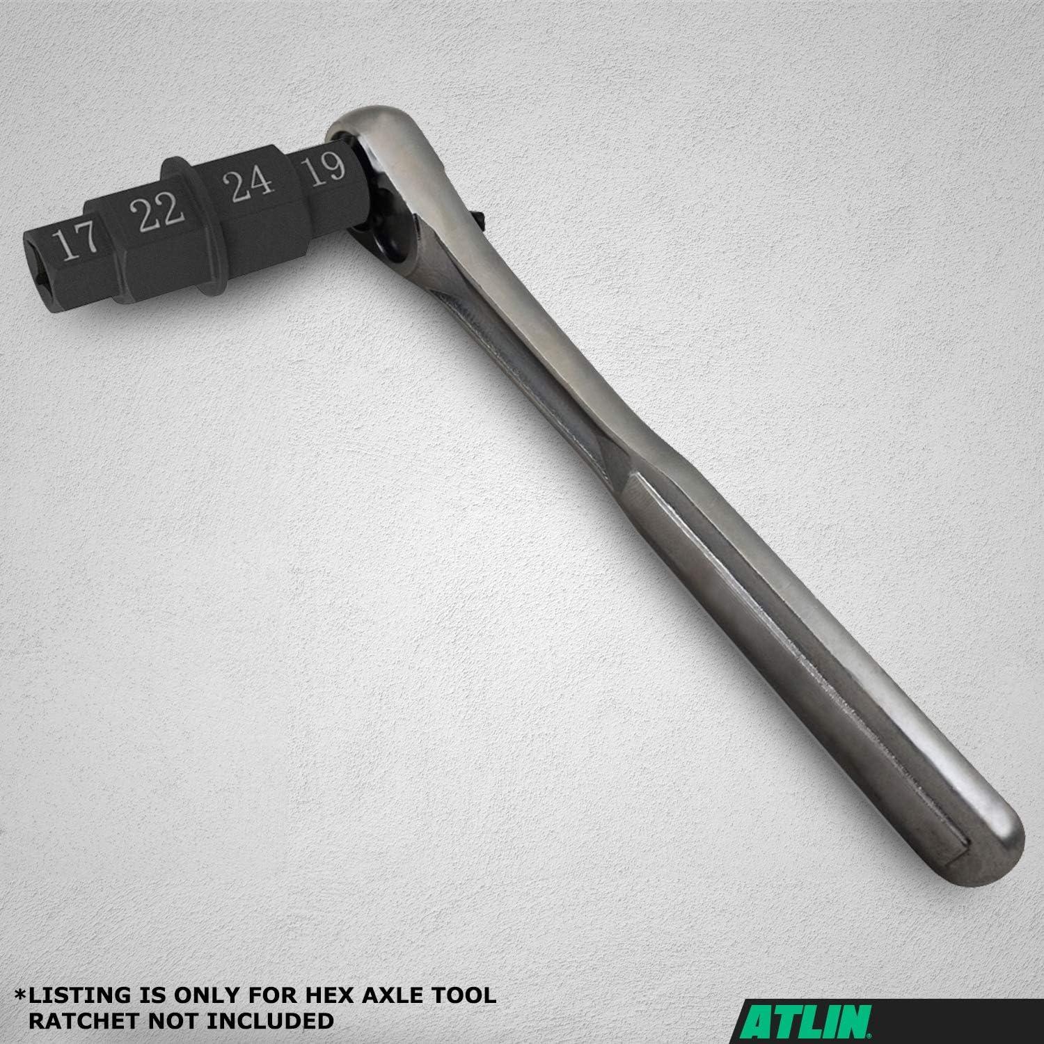 Llave de Eje Hexagonal ATLIN 17mm 19mm 22mm 24mm para Motocicleta