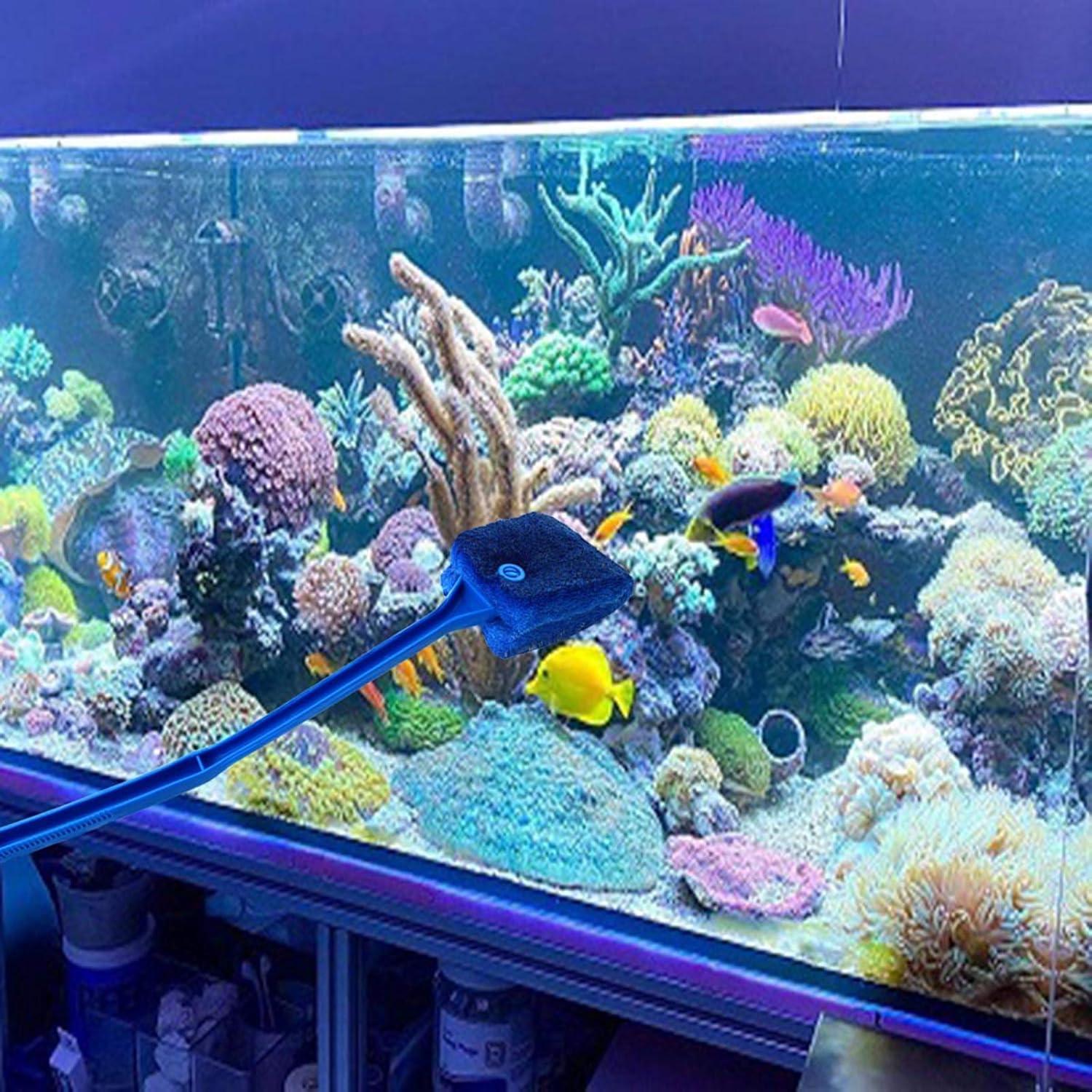 3 Cepillos de Limpieza de Algas AOODOOM para Acuario Antideslizante