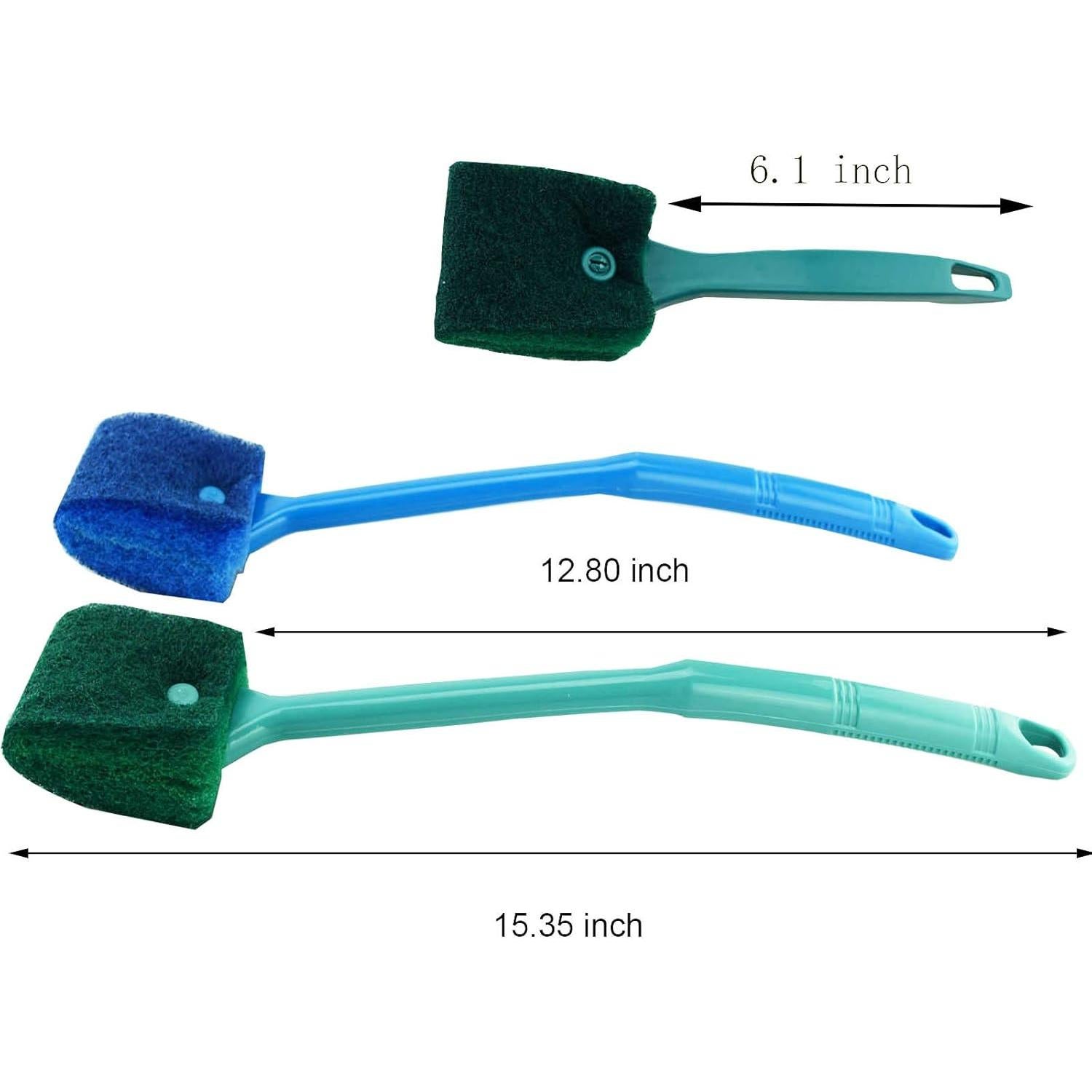 3 Cepillos de Limpieza de Algas AOODOOM para Acuario Antideslizante