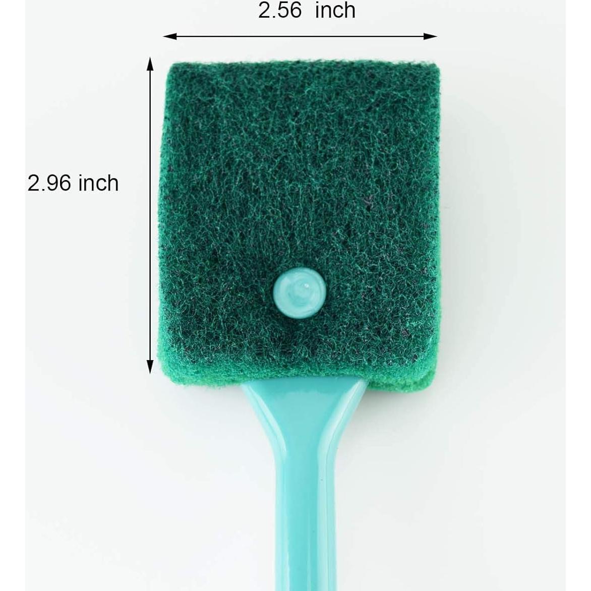 3 Cepillos de Limpieza de Algas AOODOOM para Acuario Antideslizante