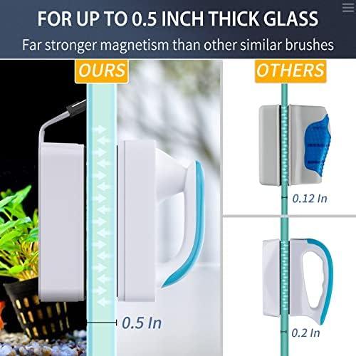 Limpiador Magnético para Acuario Pawfly 3" con Raspador de Acero