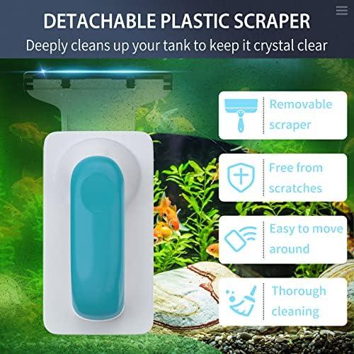 Limpiador Magnético para Acuario Pawfly 3" con Raspador de Acero