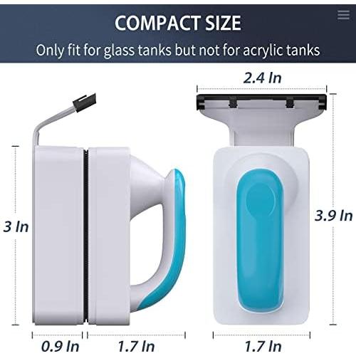 Limpiador Magnético para Acuario Pawfly 3" con Raspador de Acero