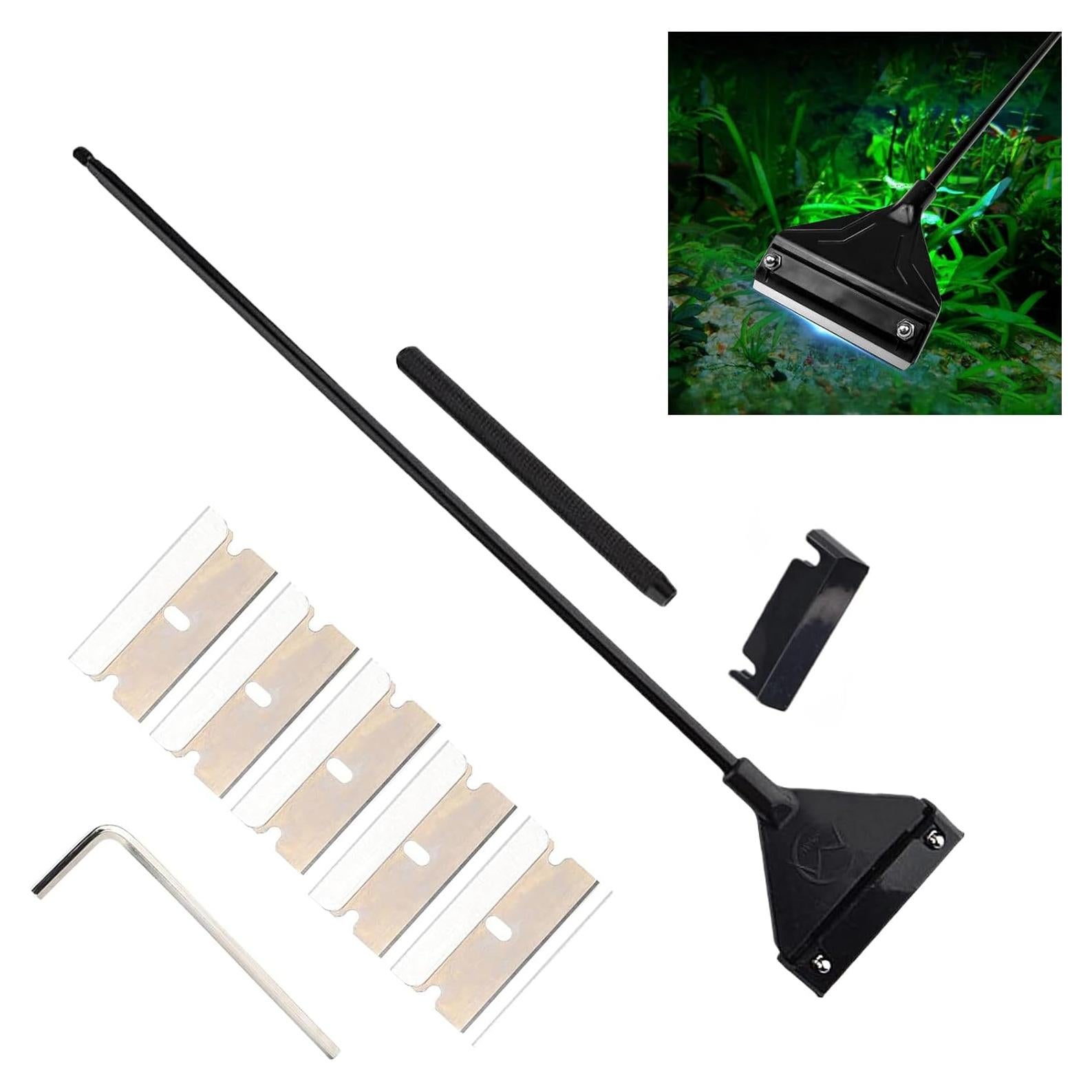 Raspador de Algas GZTFPQ para Acuarios de Vidrio con 5 Cuchillas