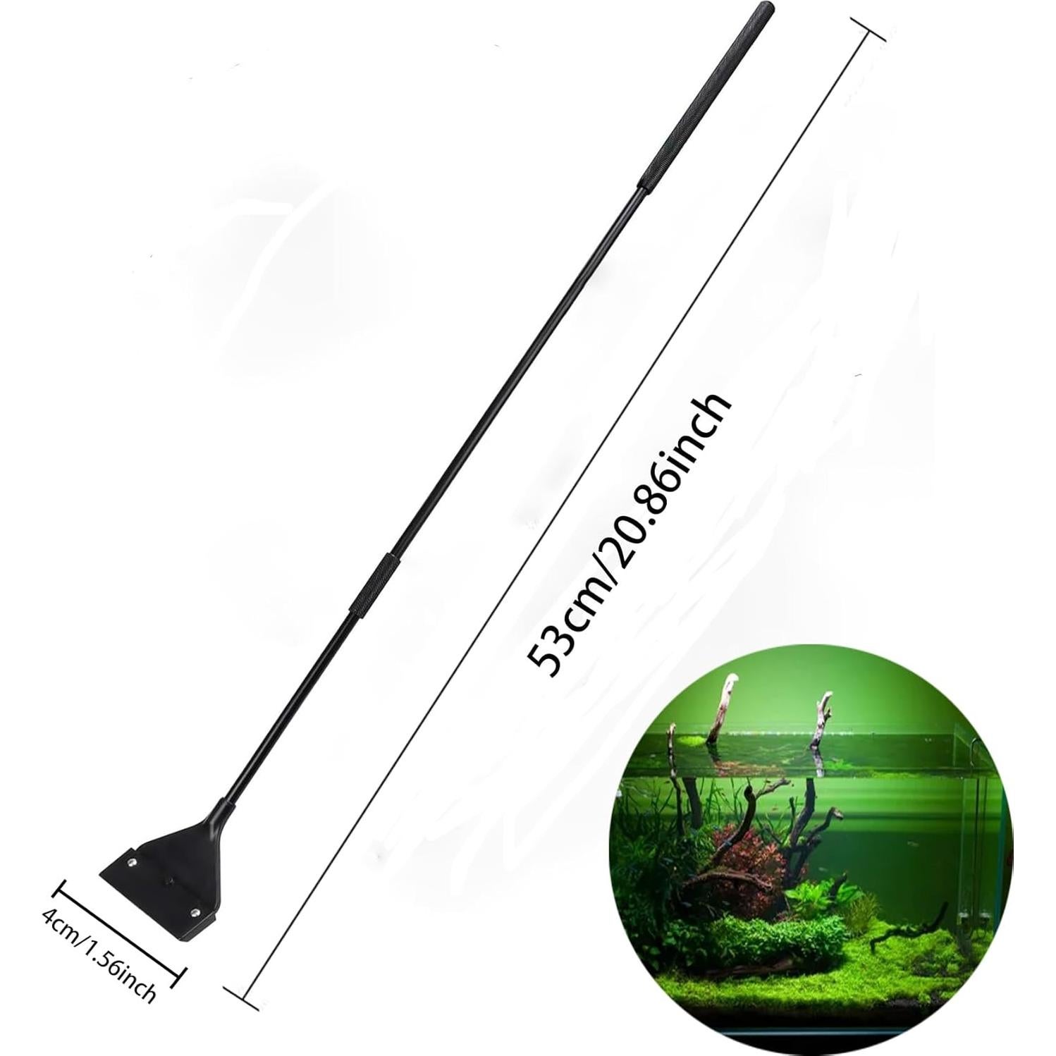 Raspador de Algas GZTFPQ para Acuarios de Vidrio con 5 Cuchillas