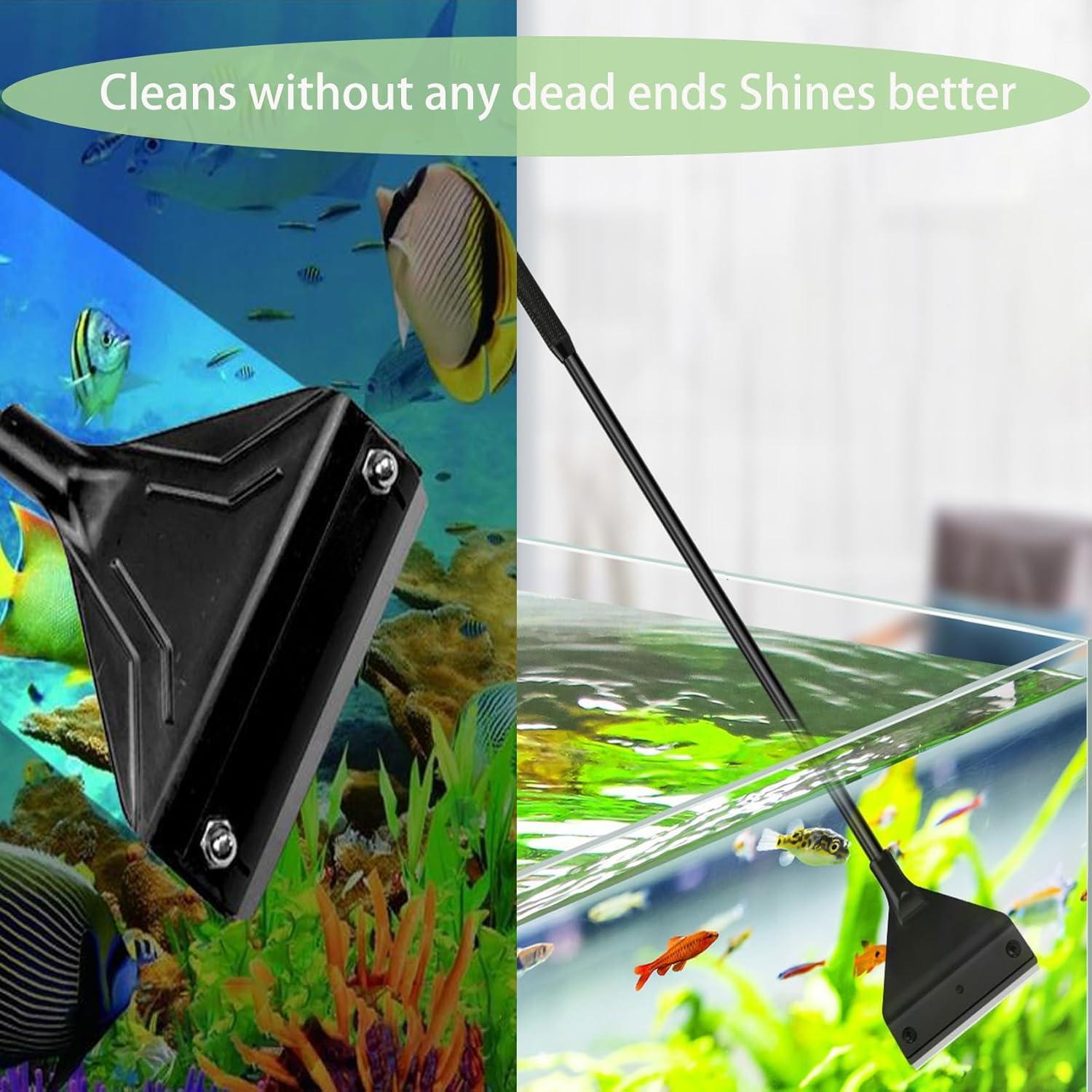 Raspador de Algas GZTFPQ para Acuarios de Vidrio con 5 Cuchillas