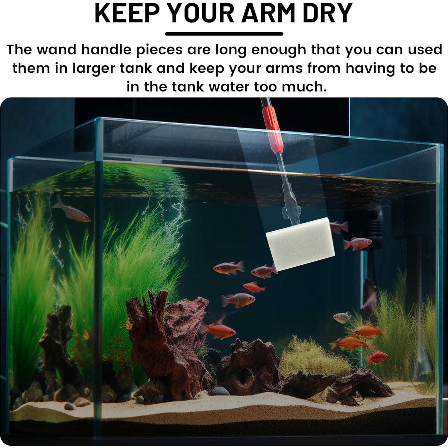 Kit de Limpieza de Acuario Amviner 7 en 1 con Mango Extensible