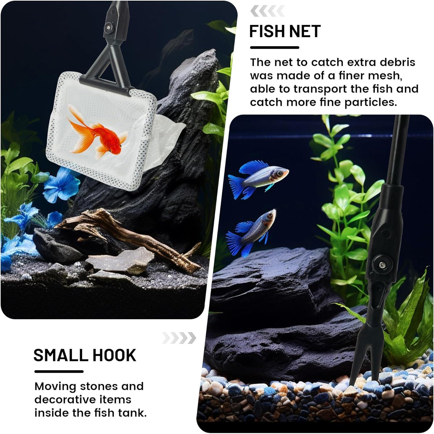 Kit de Limpieza de Acuario Amviner 7 en 1 con Mango Extensible