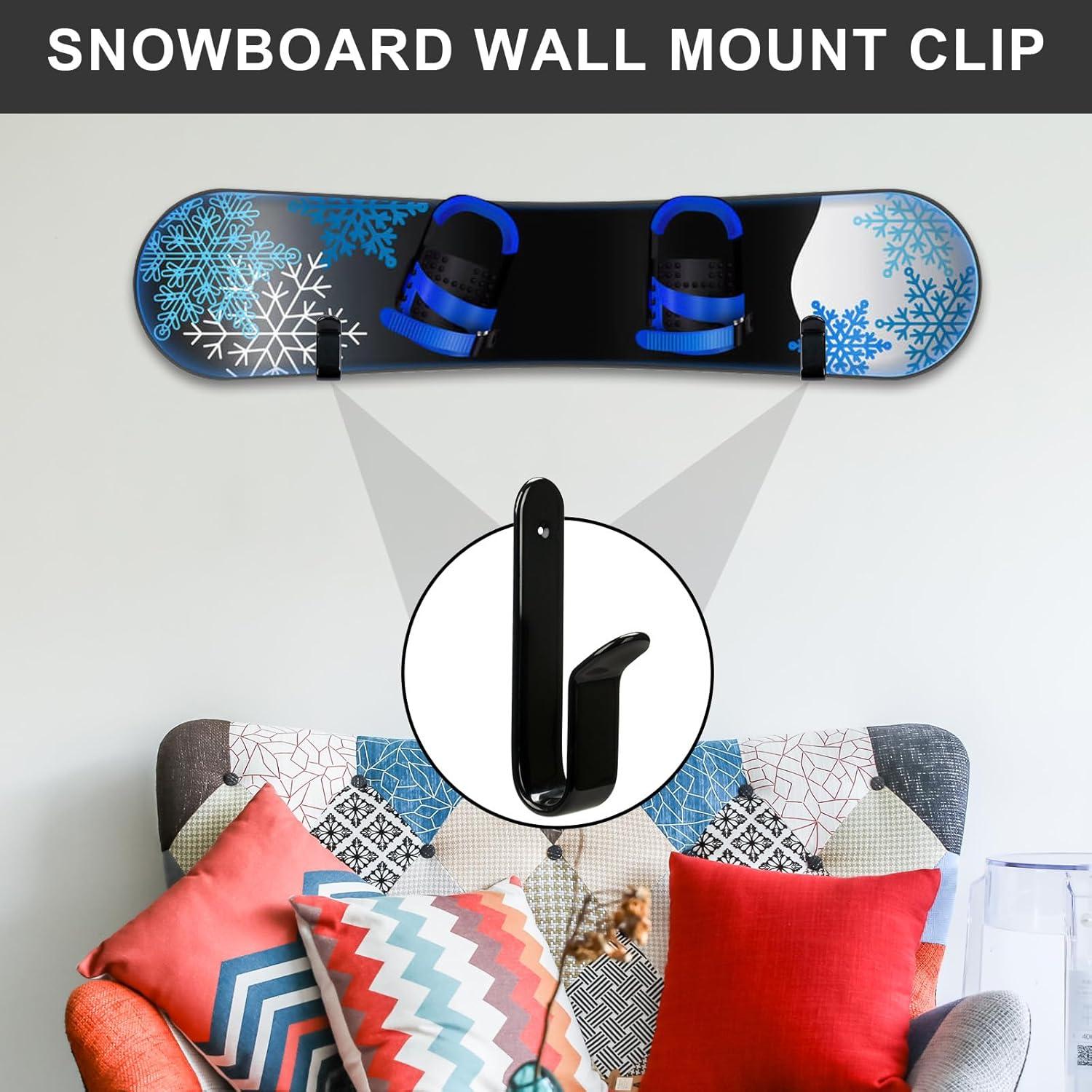 Soporte de Pared para Snowboard Rolitwils - 4 Piezas Metal
