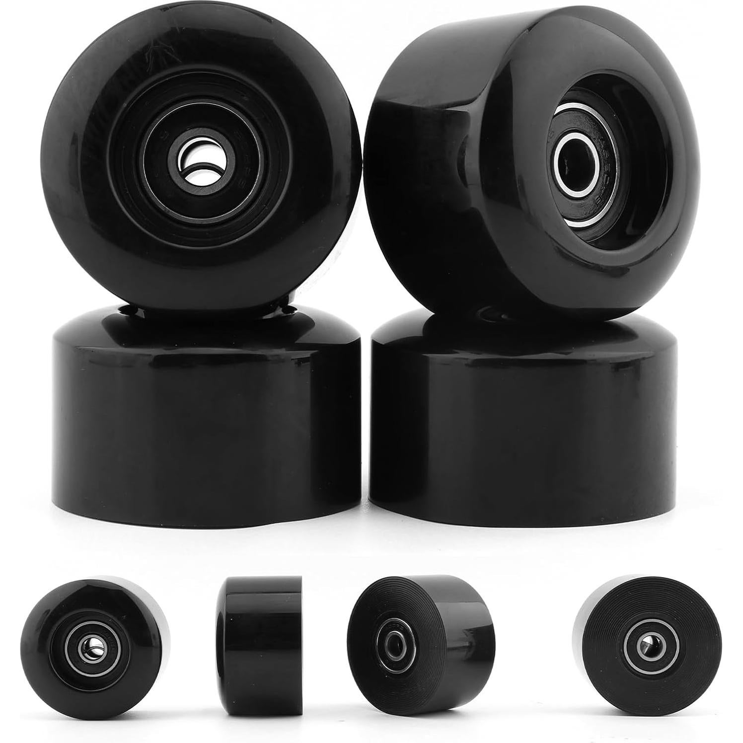 Kit de Ruedas de Patineta Houseen 55mm PU 80A con Herramienta