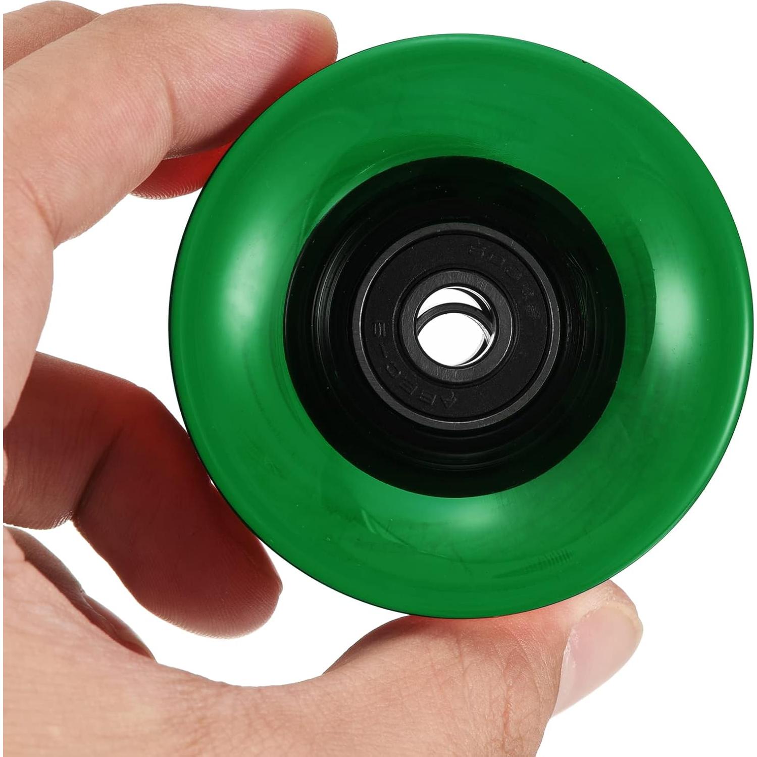 Ruedas de Longboard PATIKIL 45x60mm PU Verde Claro ABEC-9